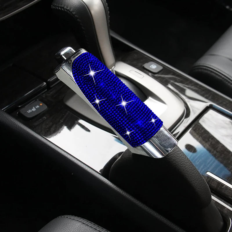 Universal Crystal Car Handbrake Cover - Glamorous Grip for Your Ride